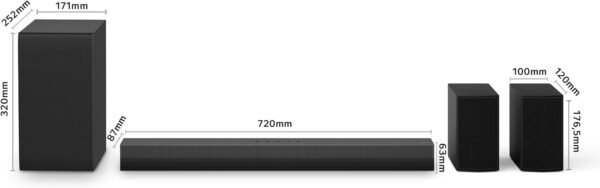 LG S40TR - Barra de Sonido Inteligente, 400W Potencia y 4.1 Canales - Imagen 8